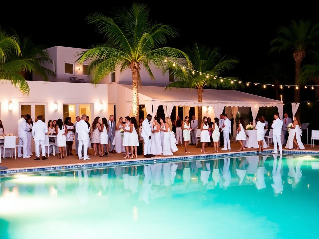 Night in White — All White Poolside Mixer